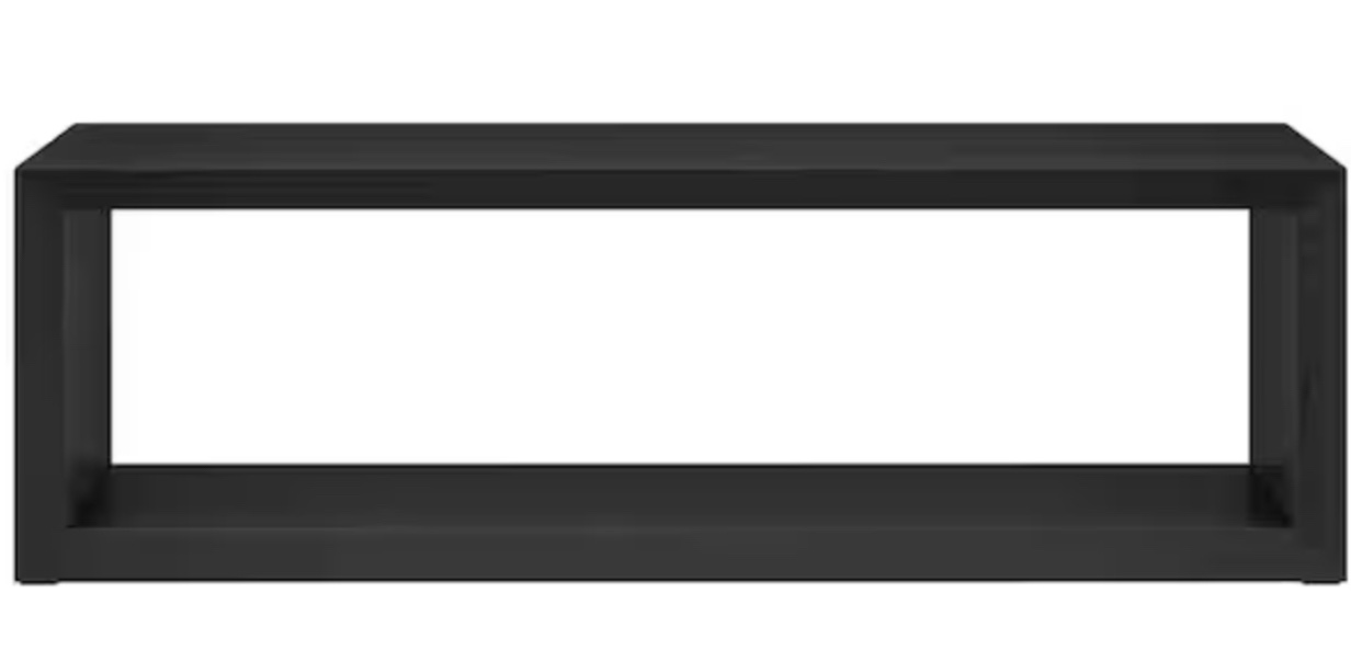 Henn&Hart Osmond Coffee Table, 58" Wide, Black