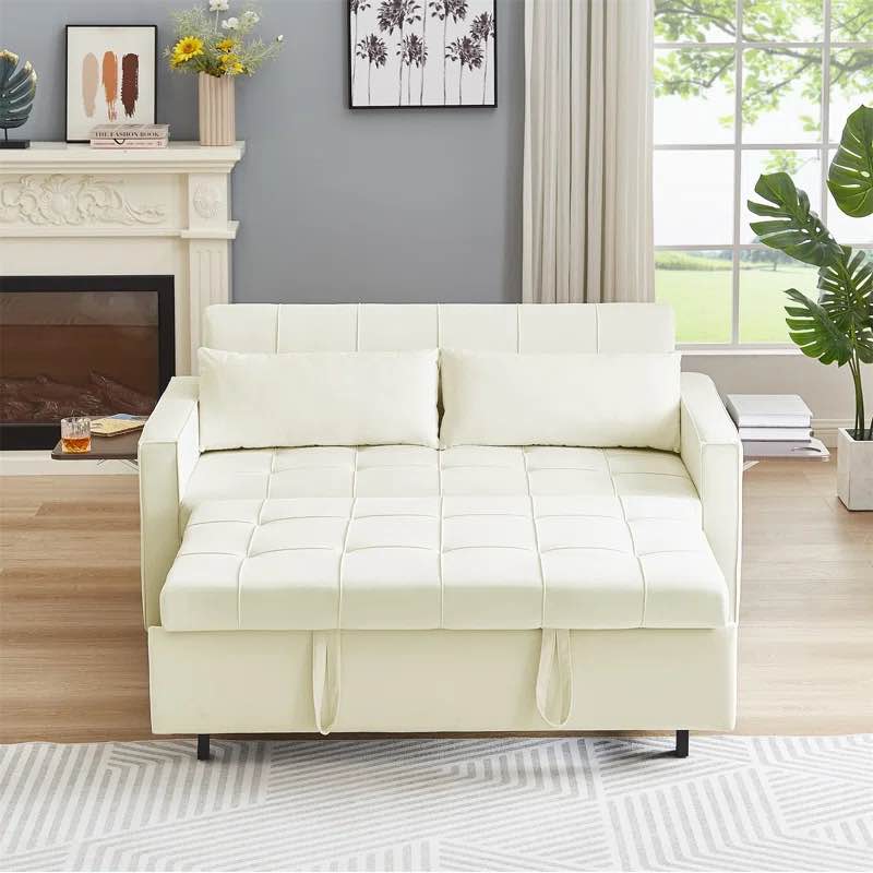 Montevia Sleeper Sofa, Sofa Bed- 2 in 1 Pull Out Couch Bed, Sofa Sleeper with Pull Out Bed ( similar photo, Box 1/3 Incomplete)