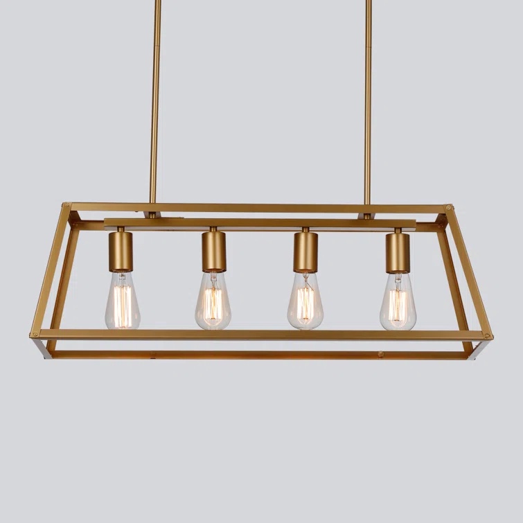 Archambeault 4 - Light Kitchen Island Rectangle Chandelier