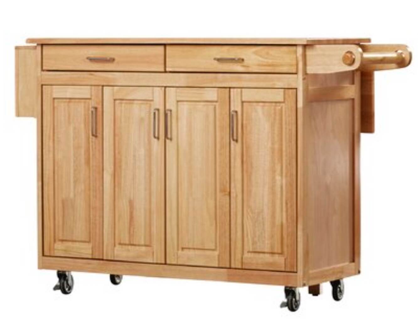 Locust Grove Kitchen Cart with Wood Top