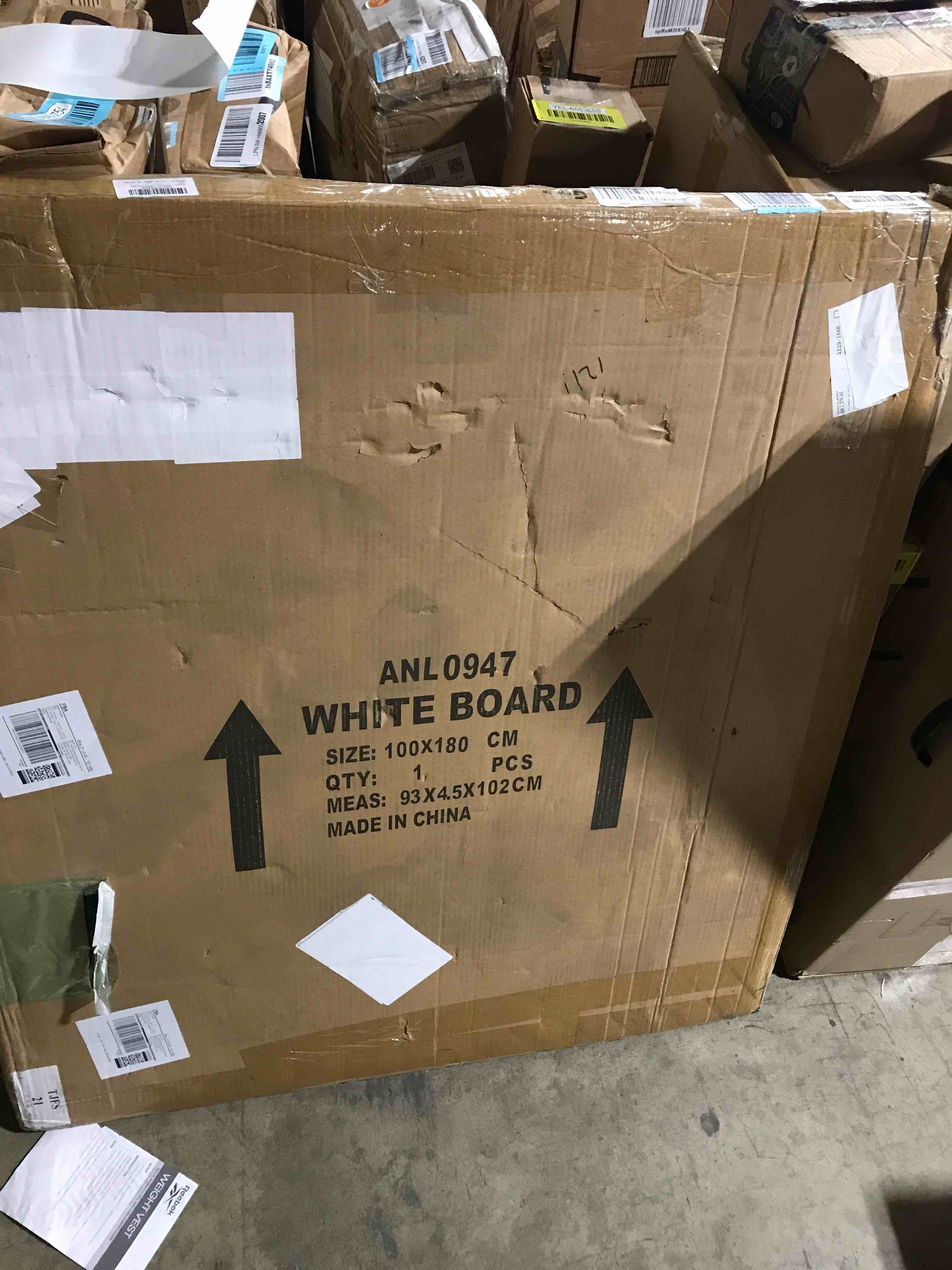 MaxGear Extra Large Glass White Board, 72" x 48" Glass Dry Erase Board