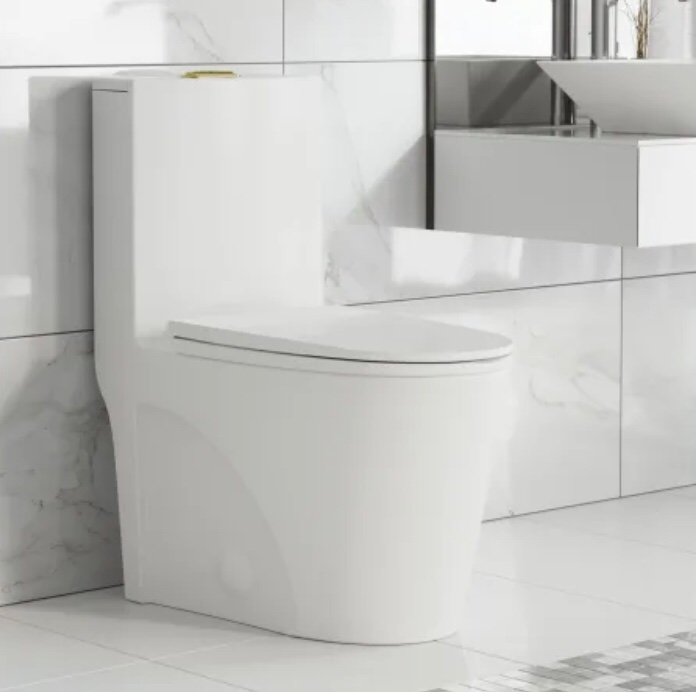 Swiss Madison St. Tropez 1.1 / 1.6 GPF Dual Flush One Piece Elongated Toilet with Push Button Flush - Seat Included