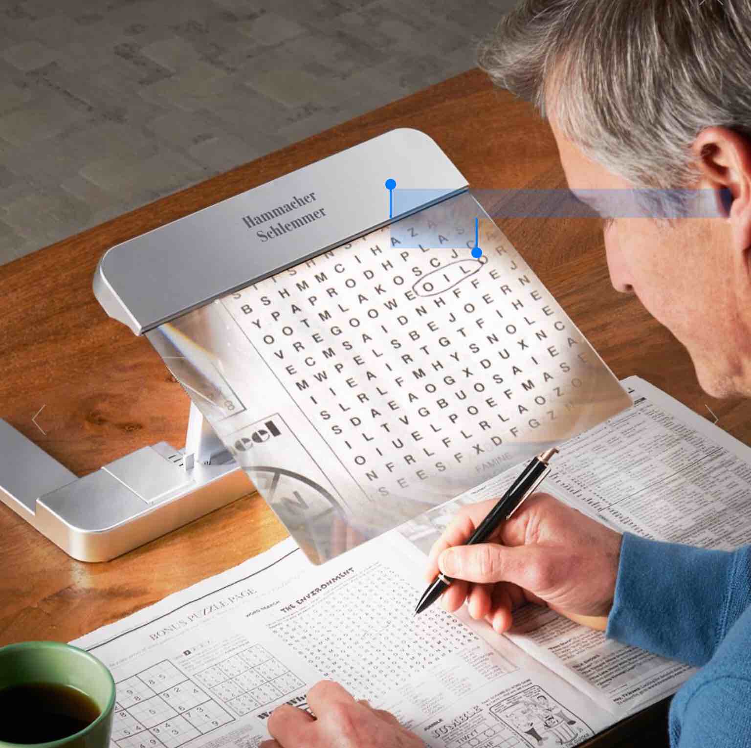The Full Page Illuminated Desktop Magnifier