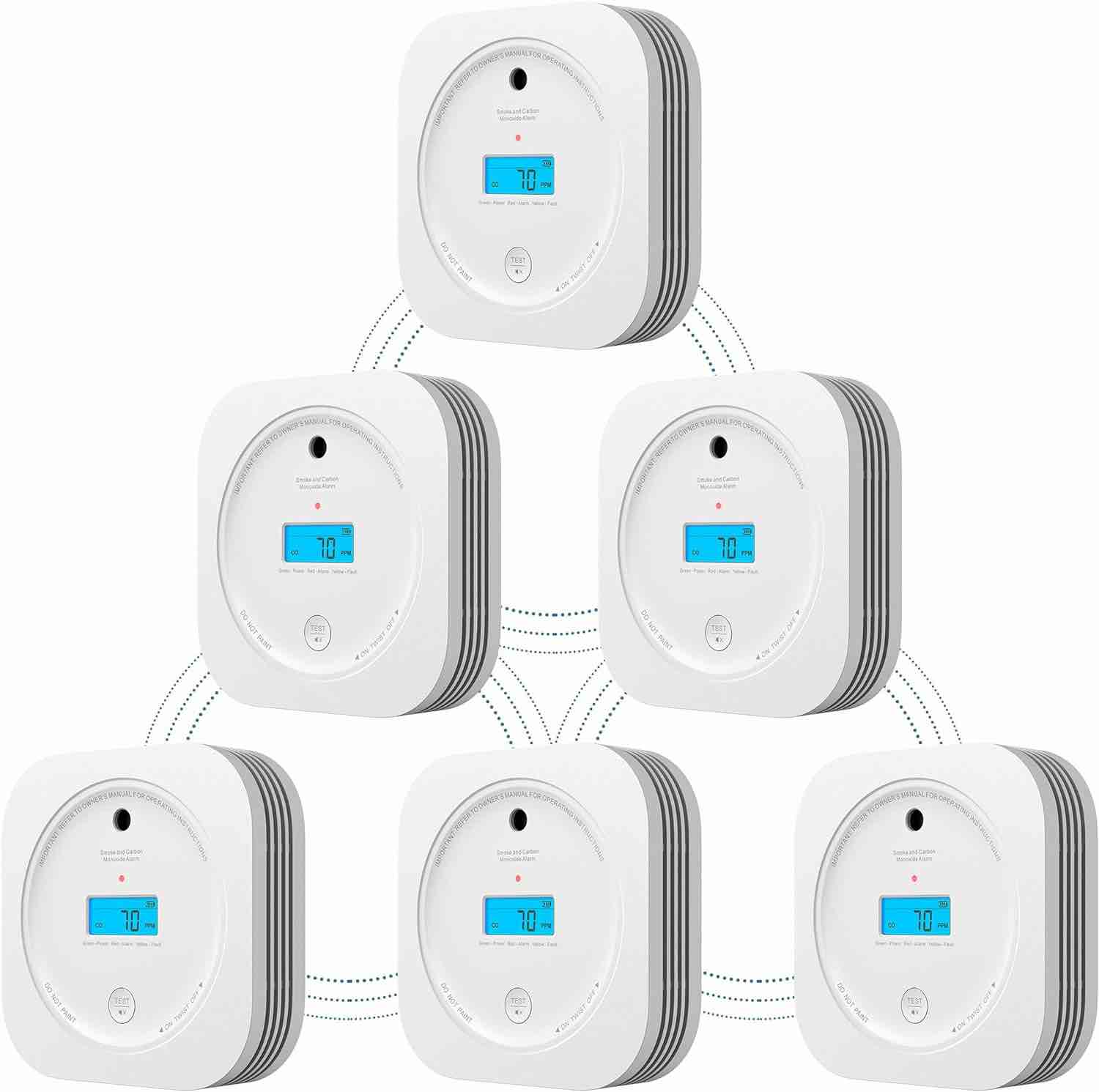 Wireless Interlinked Combination Smoke and Carbon Monoxide Alarm