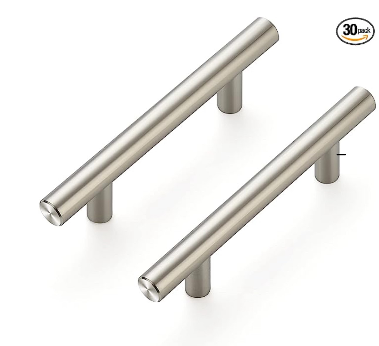 Ravinte 35 Pack | 5'' Cabinet Pulls Satin Nickel Stainless Steel Kitchen Drawer Pulls Cupboard Pulls Brushed Nickel Cabinet Handles 5”Length with 3” Hole Center 35 Satin Nickel
