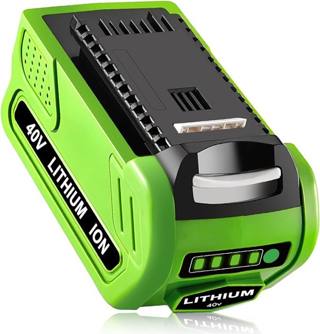 Replacement Battery for Greenworks 40V Battery 29472 29462 29252 20202 22262 25312 21242 Lithium Battery Compatible with GreenWorks G-MAX 40 Volt Cordless Chainsaw Power Tools ?1PACK 40V 6000mAh?