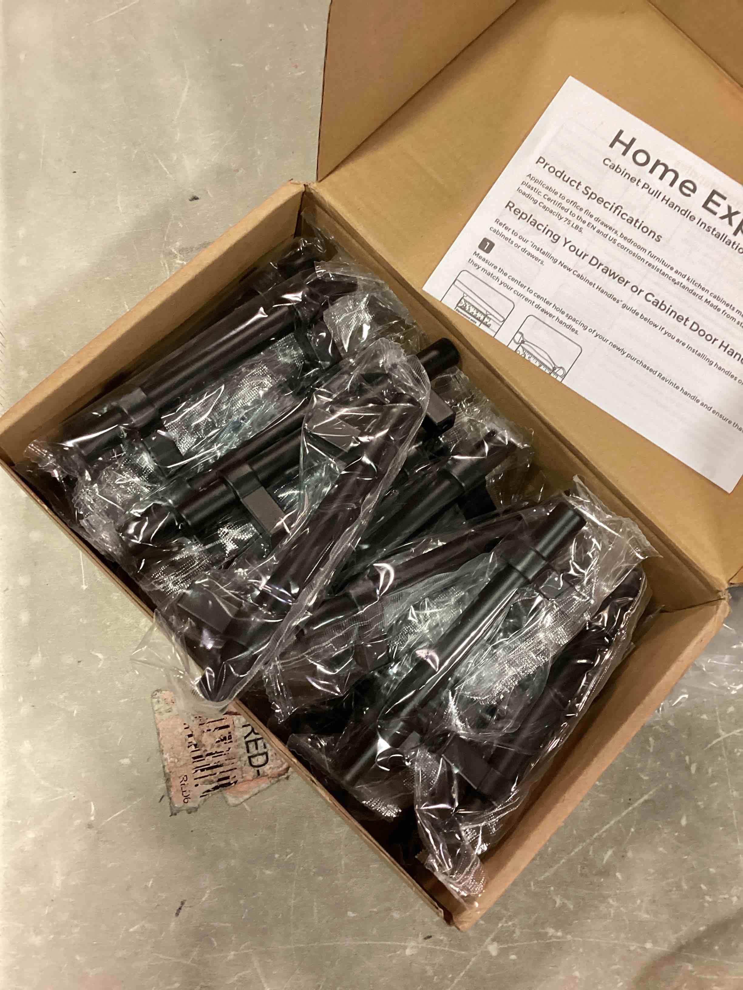 Home Expert 25 Pack Cabinet Handles 3 Inch Black Cabinet Pulls Matte Black Kitchen Cabinet Handles Drawer Pulls with Square Base Kitchen Cabinet Hardware 5 Inch Overall Length