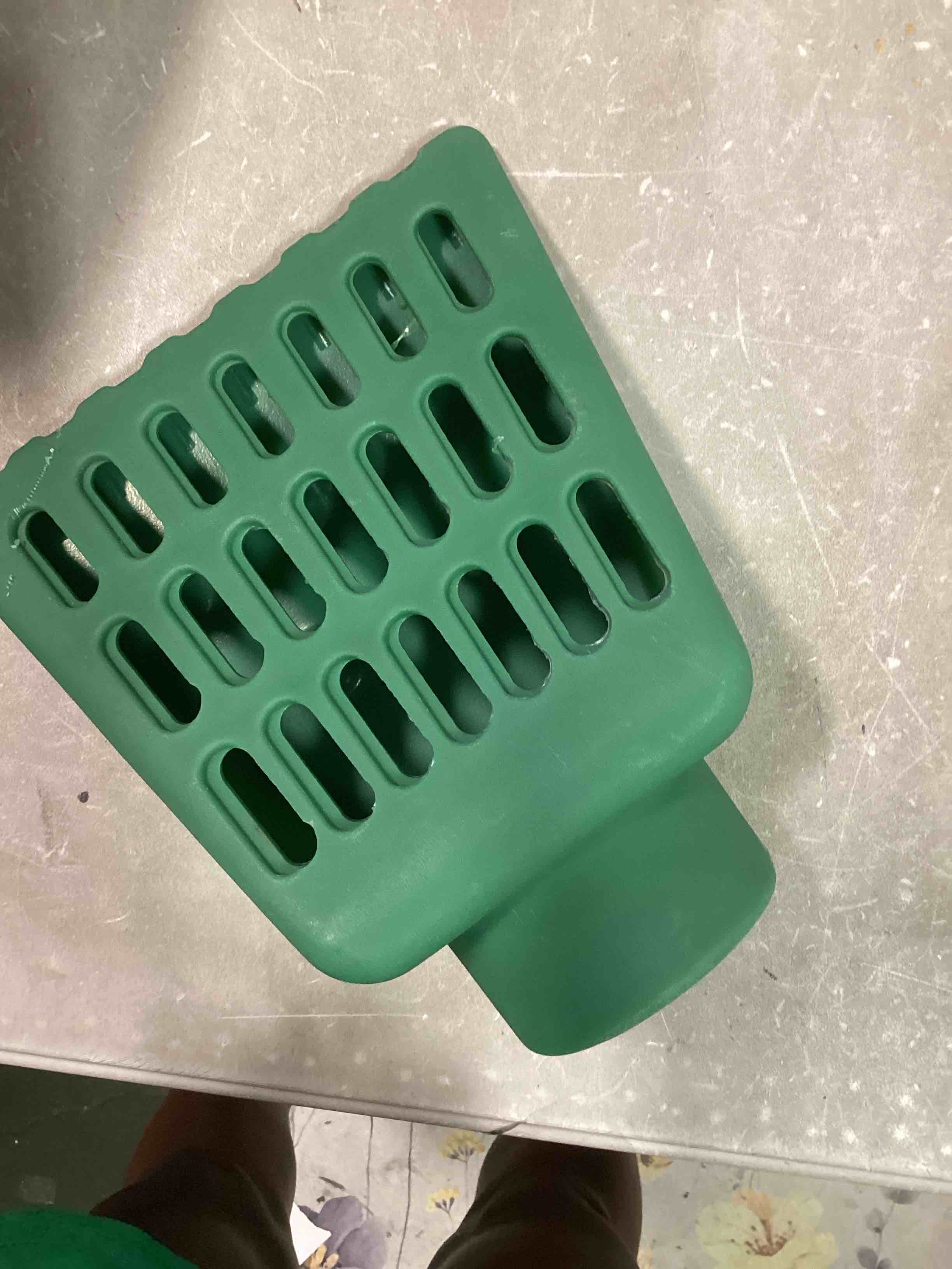 Lawn Wedge - For Sump Pump Discharge & Downspout Extensions - Waterproof Protection for Lawn - Oval-Shaped Pipe Inlet Fits 3" or 4" Drainpipe - Angled Drainage Grate - Prevent Pop-up Water Emitters