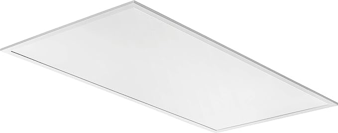 Lithonia Lighting CPX 2X4 ALO8 SWW7 M2 LED 2 ft. x 4 ft. Flat Panel Ceiling Light Fixture for Shop Lighting & Home Improvement, Adjustable Light Output 3800-6200 Lumens, 3500K-5000K Switchable CCT