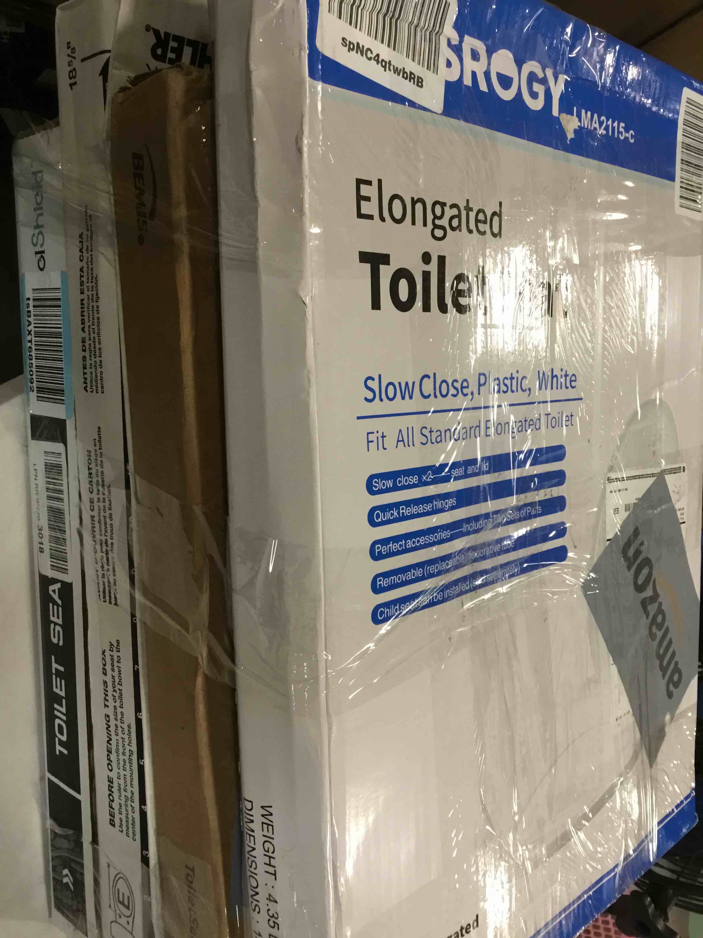 Assortment of Round Bowl Seats, fits all round toilets, (Different styles, colors and different sizes, from different brands) 