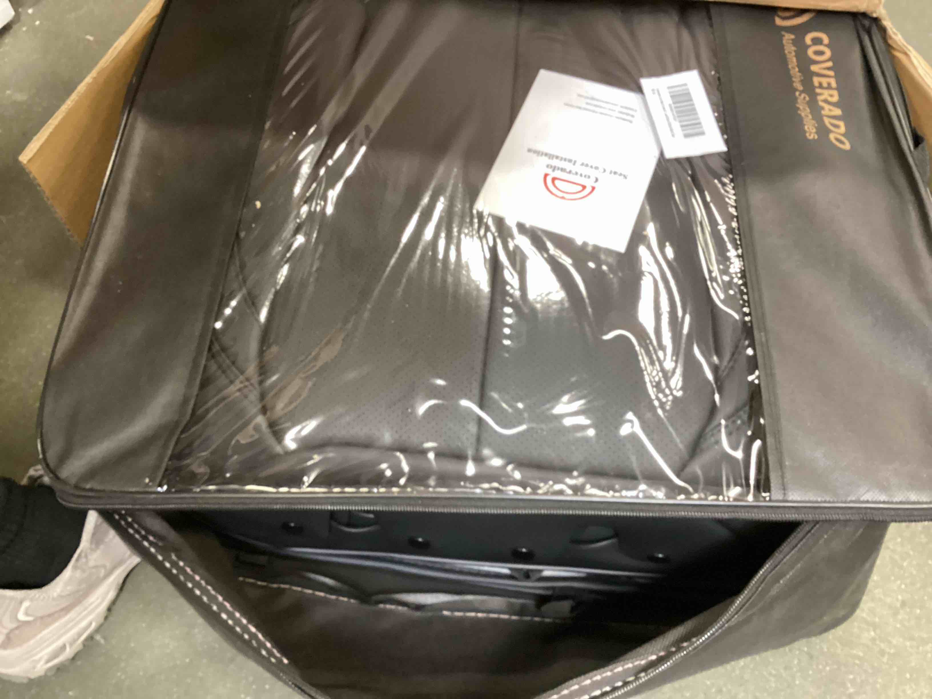 Coverado Car Seat Covers Full Set, 5 Seats Universal Seat Covers for Cars, Waterproof Nappa Leather Auto Seat Protectors, Front and Rear Seat Protectors Fit for Most Sedans SUV Pick-up Truck, Black Black Full Set