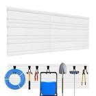 Dobures Slatwall Panel Heavy Duty PVC Slatwall Garage Organizer, 4 feet Garage Wall Organizer Garage Organizer