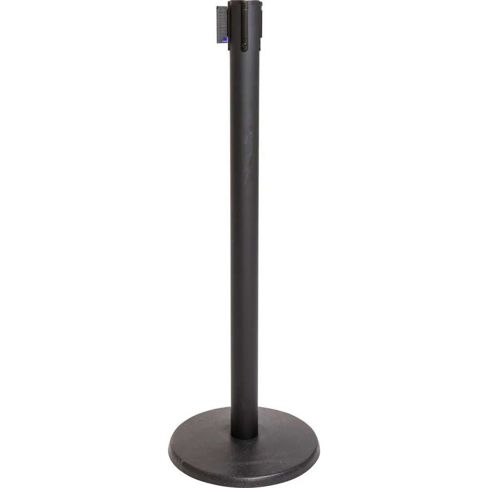 XPRESS PRO Free Standing Barrier Post: 40" High, 2-1/2" Dia, Steel Post