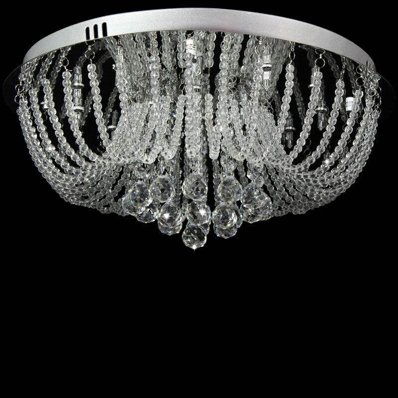 A1A9 Modern Luxurious Crystal Chandelier Clear Droplets K9 Crystal Ceiling Light