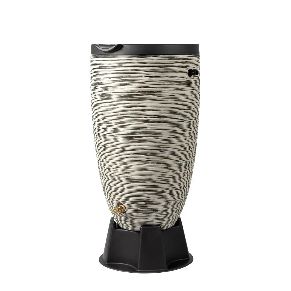RTS Companies 50 Gallons Plastic Rain Barrel