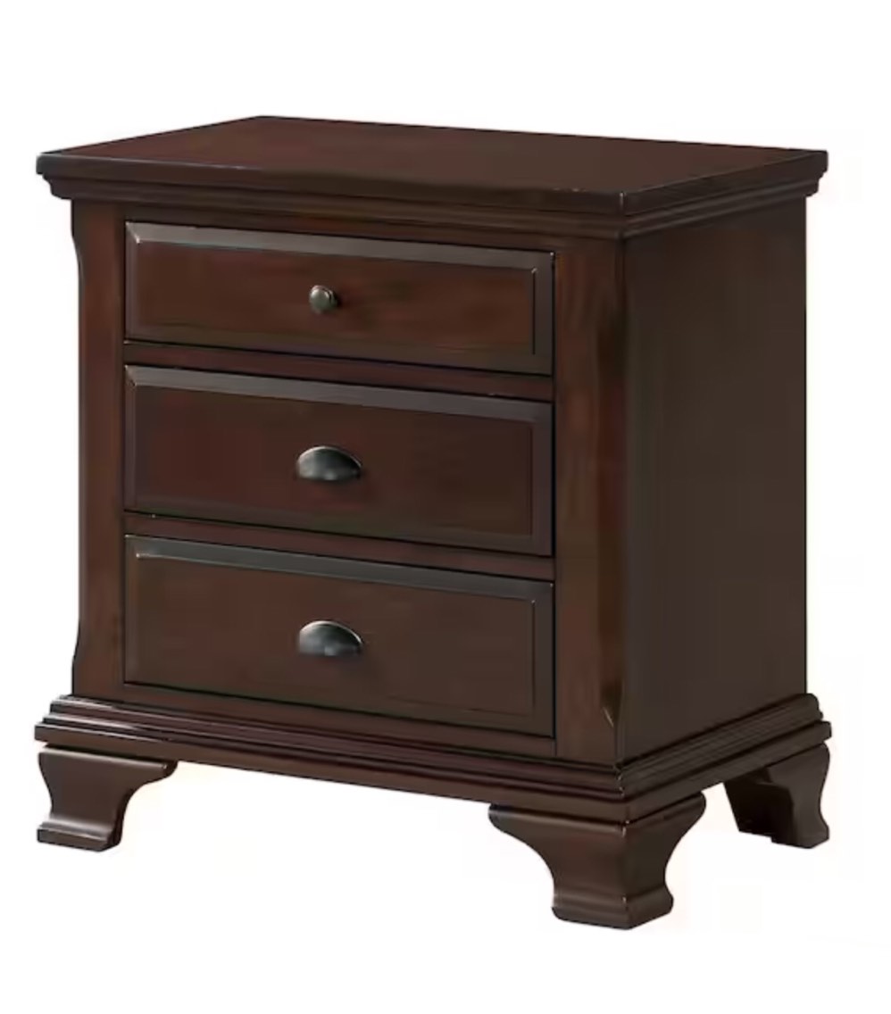 Kingsley 3-Drawer Nightstand w/ USB in Walnut 40 Questions & Answers (4)