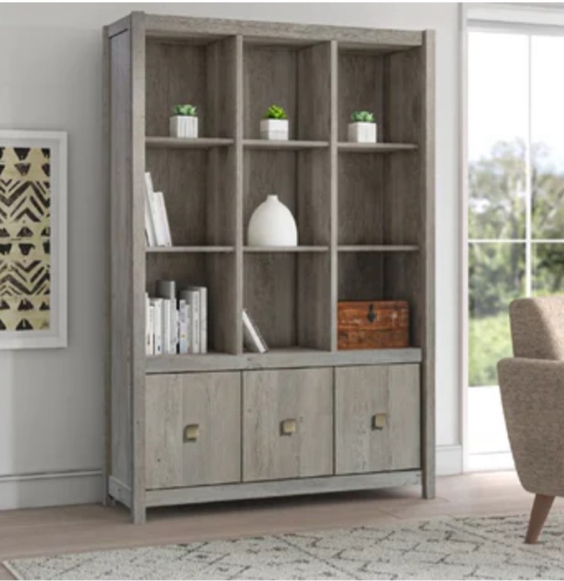 Darries 71.969" H x 48.346" W Cube Bookcase(incomplete box 2 of 2 )