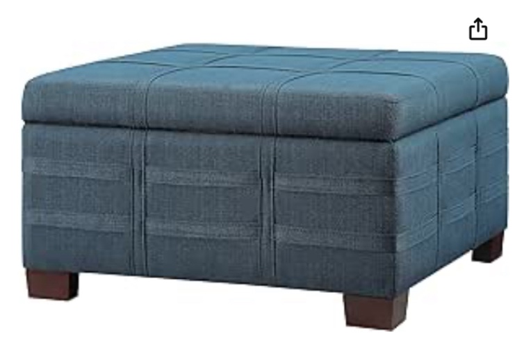 29.75'' Wide Square Ottoman with Storage
