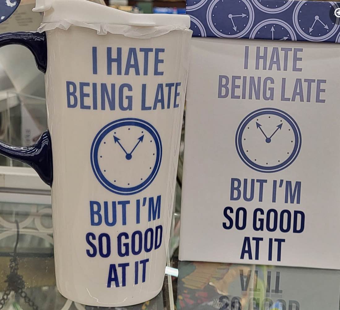 Cypress Home Myrtle Metallic Ceramic Latte Travel Cup 17 oz