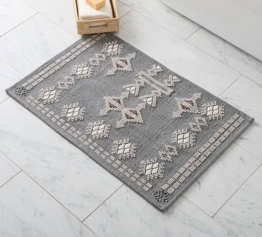 Embroidered Origins Bath Mat