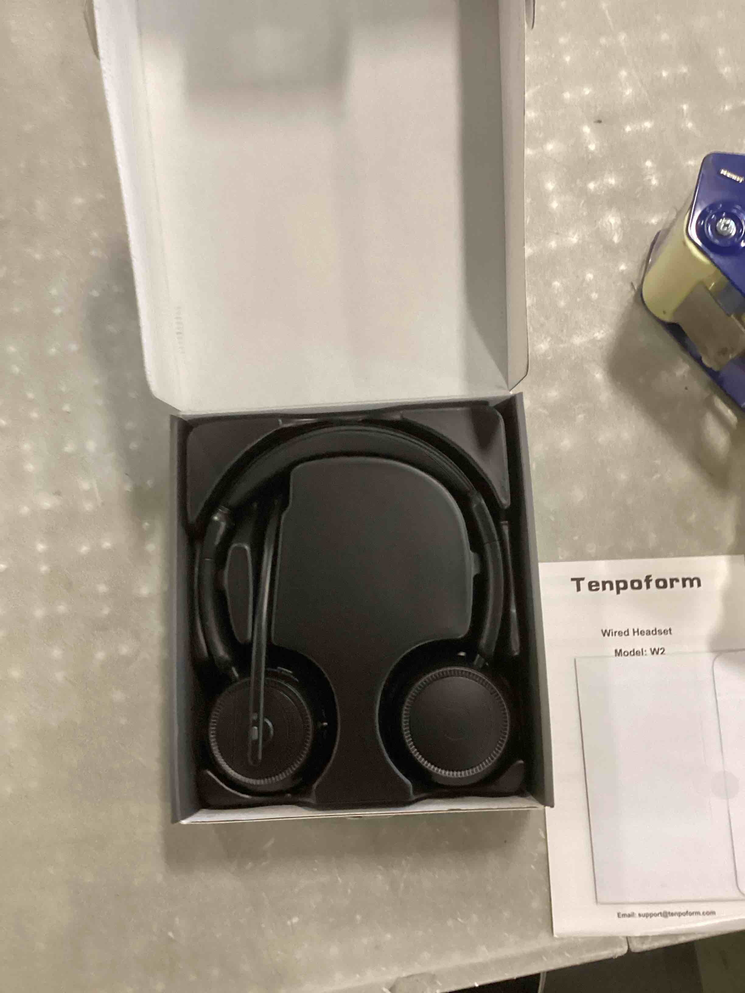Tenpoform Headset with Mic, USB Headset with Microphone, Computer Headset with Noise Canceling Microphone for PC Laptop, Wired Headset for Work from Home Office Teams Skpye Zoom