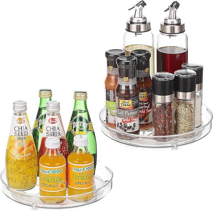 iDesign Recycled Plastic Lazy Susan Turntable Organizer