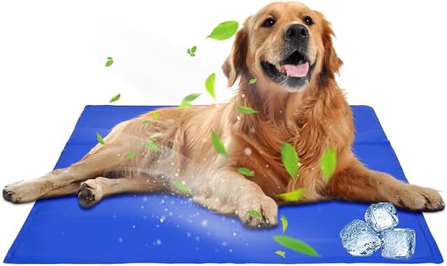 Zacro Dog Cooling Mat 39"x 28" - Pressure Activated Self Cooling Pad for Dogs Cats, 3 Hour Gel Cooling Dog Bed Mats for Crate, Home, Travel, Large