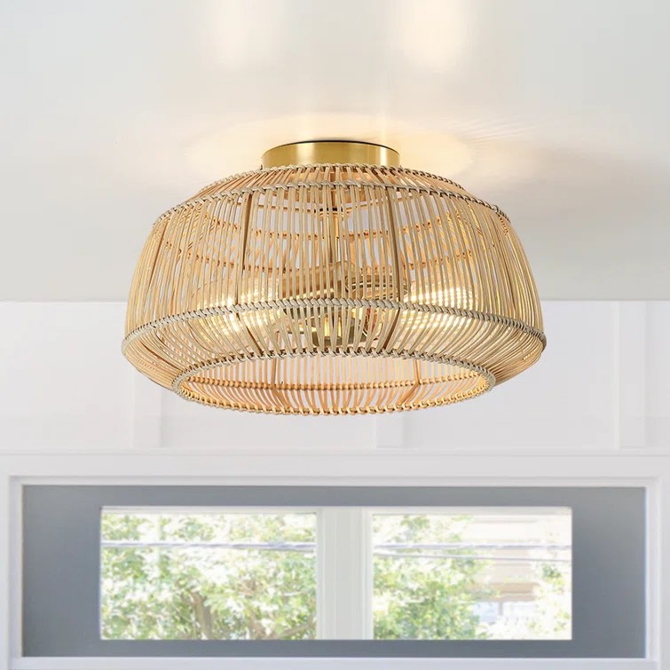 Tamil 2-Light Semi Flush Mount