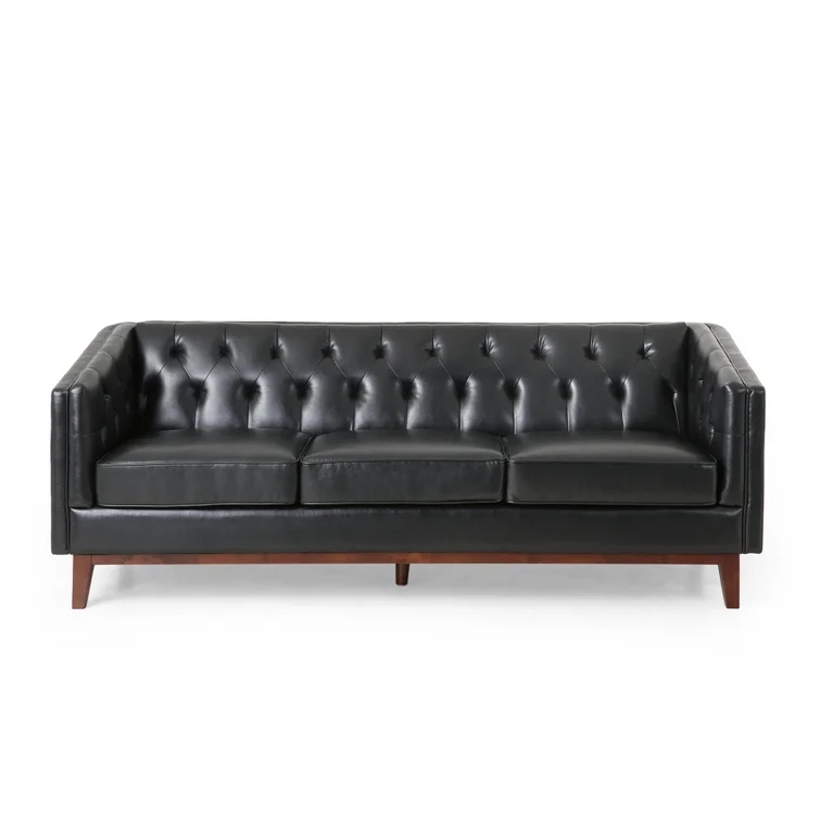 Davidjohn 80.75'' Faux Leather Sofa (incomplete box 2 of 2 only)