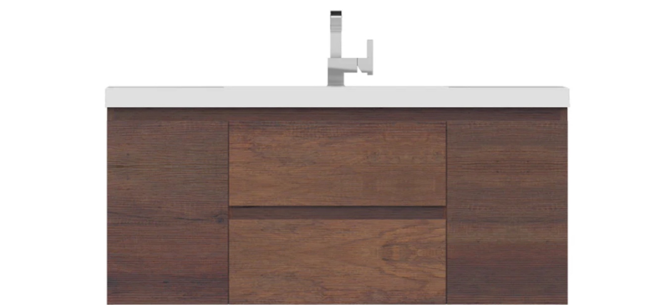 Alya Bath Paterno 48" Modern Wall Mounted Bathroom Vanity  *incomplete, vanity cabinet only* 