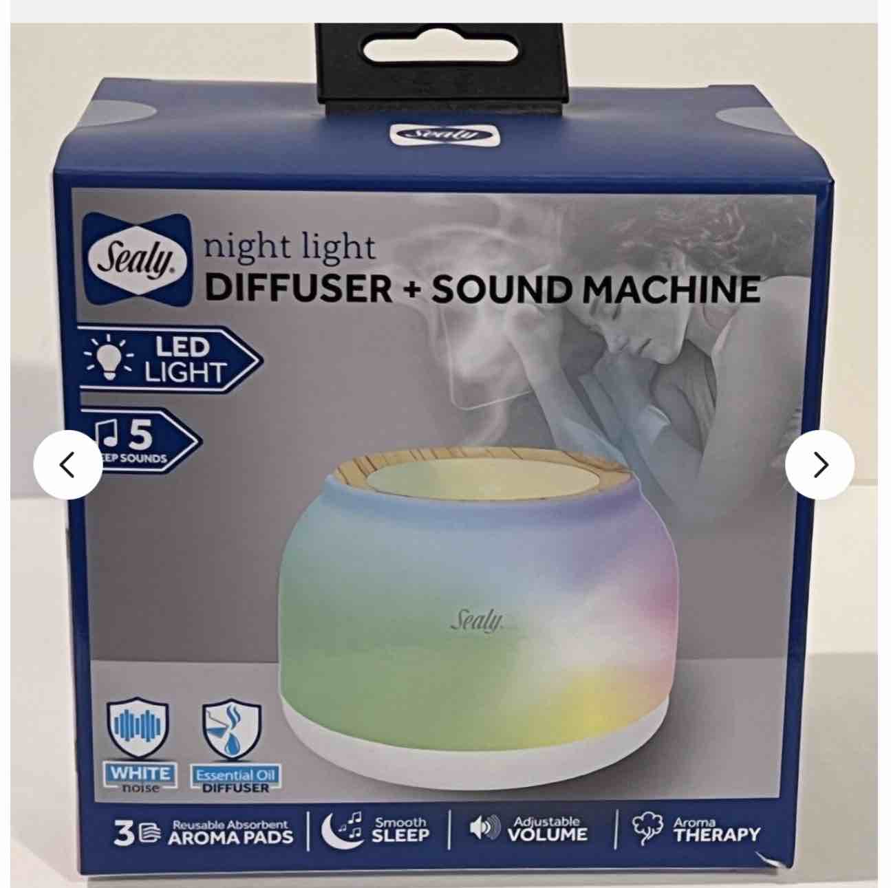 Sealy Night Light Diffuser & White Noise Therapy Sound Machine
