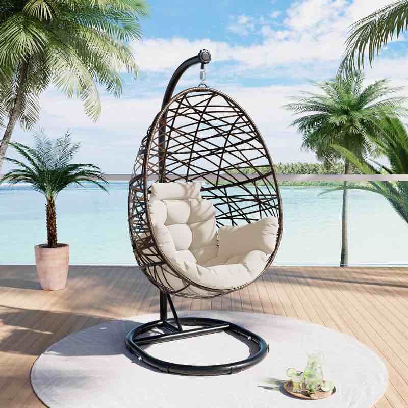 Delk Porch Egg Swing Chair Hammock with Stand