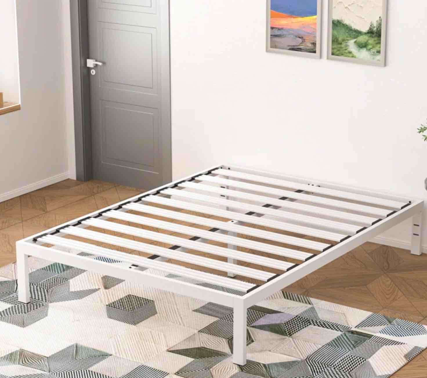 Witherington 14'' Heavy Duty Bed Frame, Noise Free, Strengthen Frame & Slats