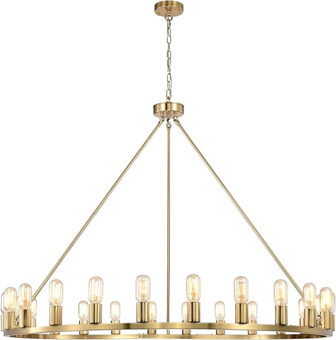 Warehouse of Tiffany Etan - Candelabro moderno de latón con ruedas de carro, 16 pulgadas, color dorado