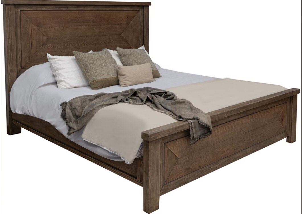 Queen Headboard + Post (incomplete missing hardware)(similar to stock photo)(ours is grey)