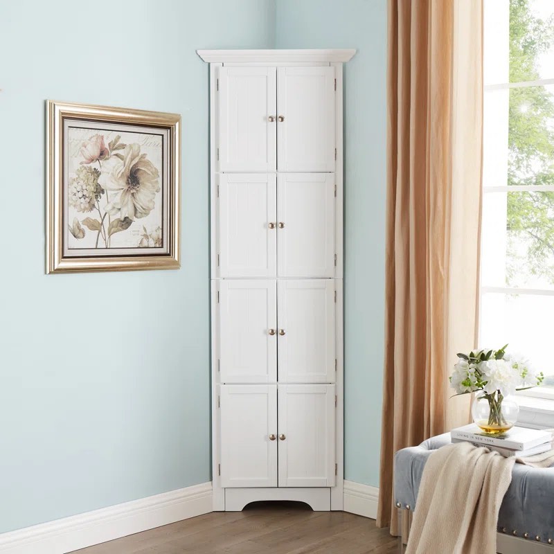 Jaylece Accent Cabinet Tall Cabinet Corner Cabinet Livingroom Storage