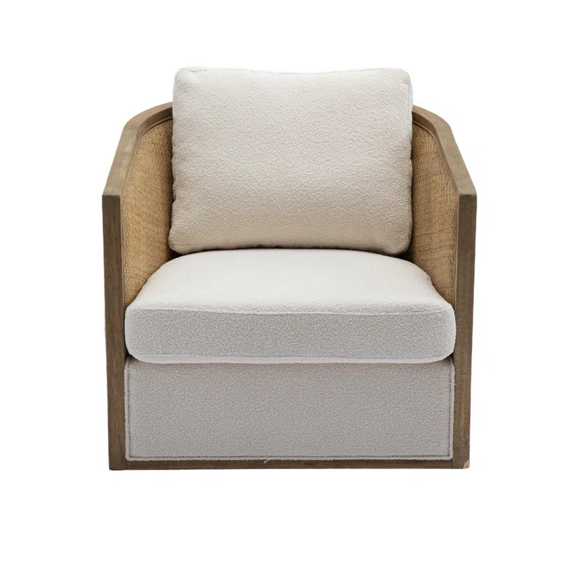 Alreem Swivel Club Chair (color may vary ours are brown leather)