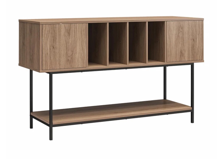 Cooper Media Credenza/DJ Stand, Walnut