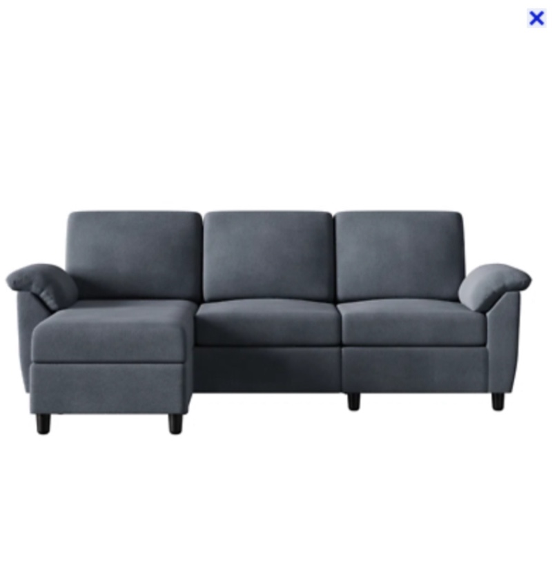 Ashleh Upholstered Sectional ( incomplete box 2/2) 