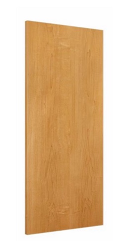Wood Door 4'-0" x 7'-0", Plain Sliced White Maple, Prefinished Honey
