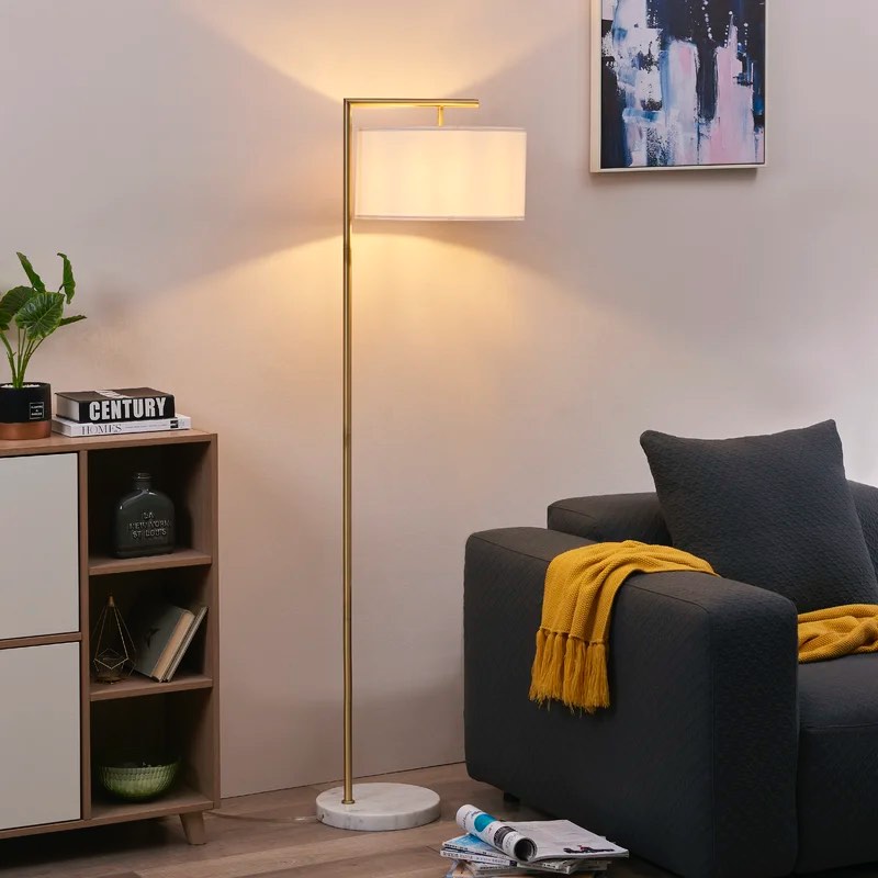 Hogle 62.2" Brass Arched Floor Lamp