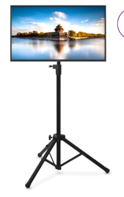 Black Tilt Floor Stand Mount Holds up to 22 lbs