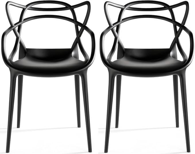 Modern Contemporary Art Deco Molded Stacking Stackable Retro Plastic Wire Outdoor Dining Chair Lawn Indoor Designer Patio Colorful Balcony