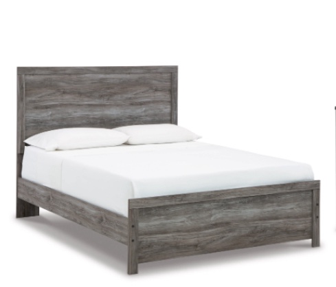 T-BF23-0166A-QNGY. QUEEN WOOD BED IN GRAY