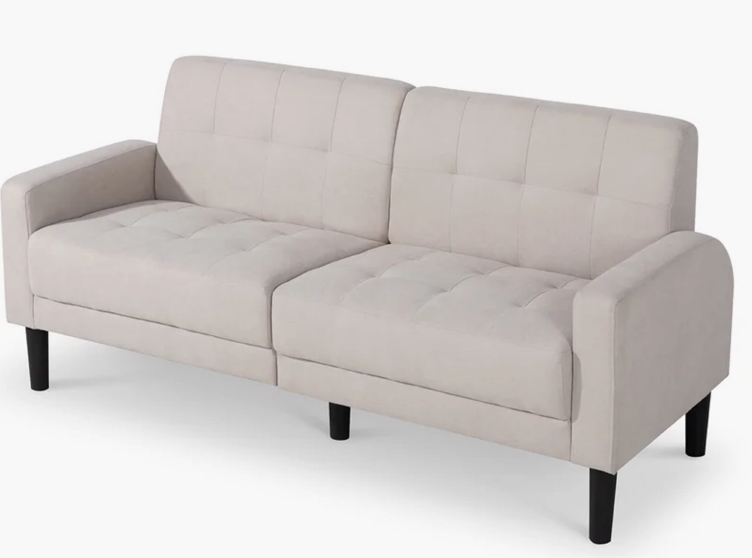Aseel Upholstered Square Arm Sofa ( incomplete only 1 seater with backresest on right ( sit on sofa ) 