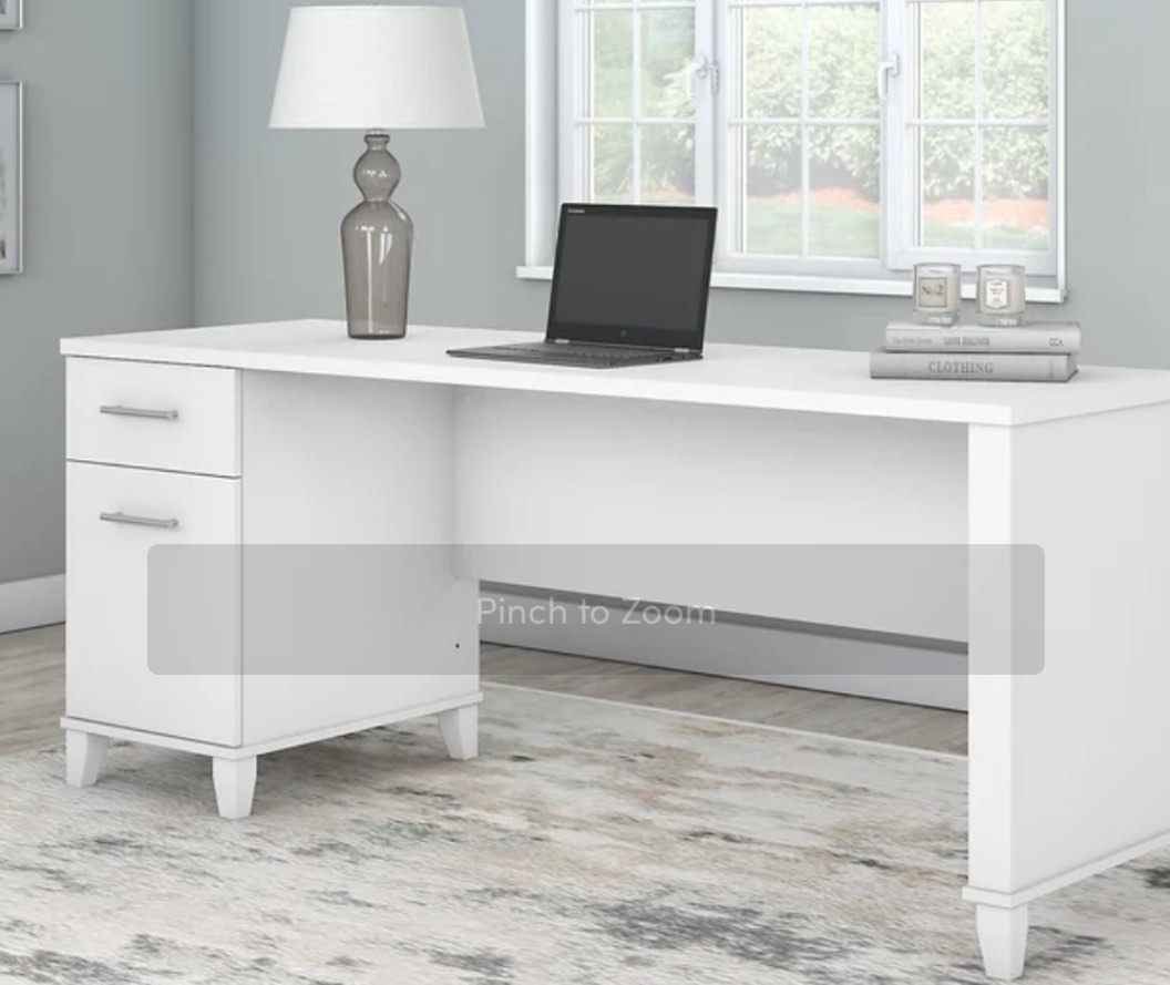 Magomed 72W L Shaped Desk With Storage In Storm Gray Piece 2 box 2 of 2