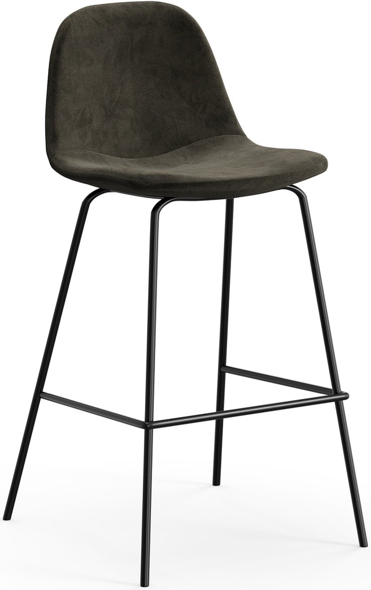 Maxine Velvet Counter Height Stools Set of 2 In Smoke ( only two base ) 