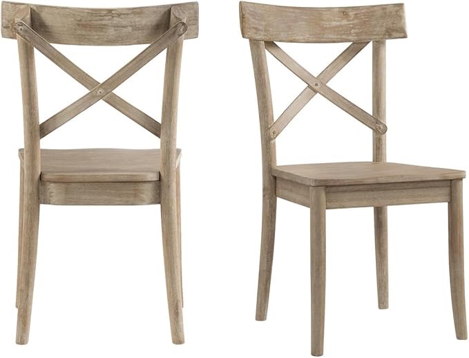 Picket House Furnishings Keaton X-Back Wooden Side Chair Set
