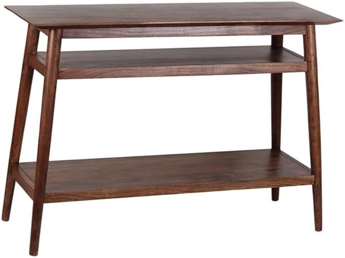 Hawthorne Collections Portola Solid Acacia Wood Console Table - Brown