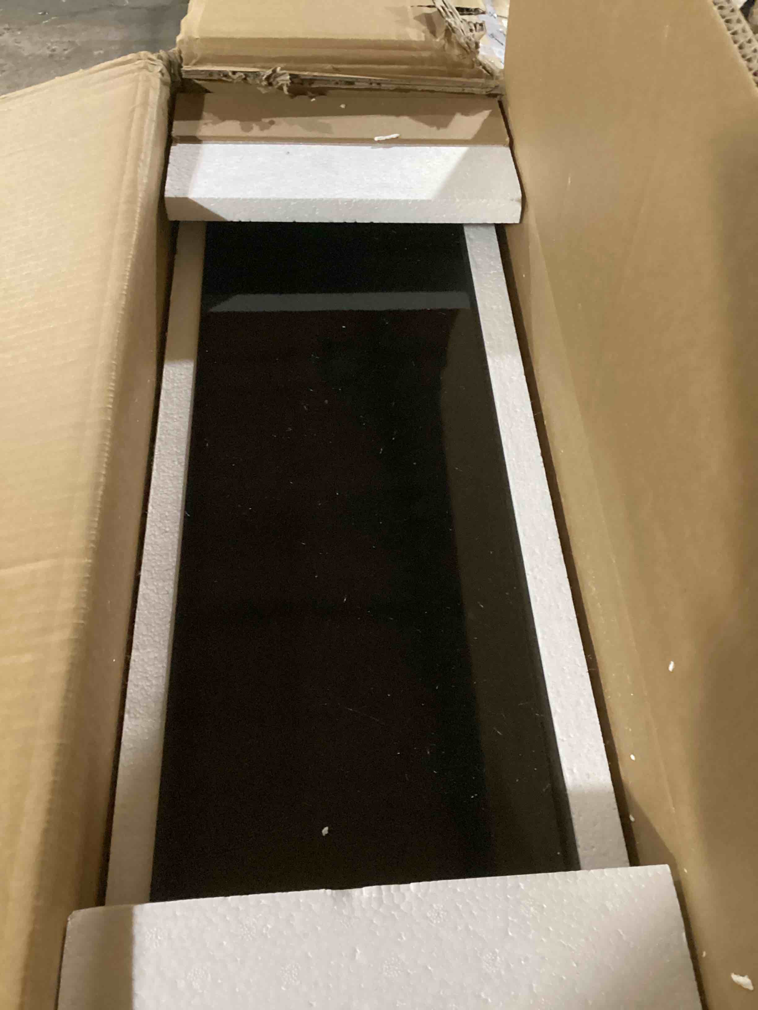 CHARMMA Dining Table. White Imitation Marble Pattern Desktop. Black MDF